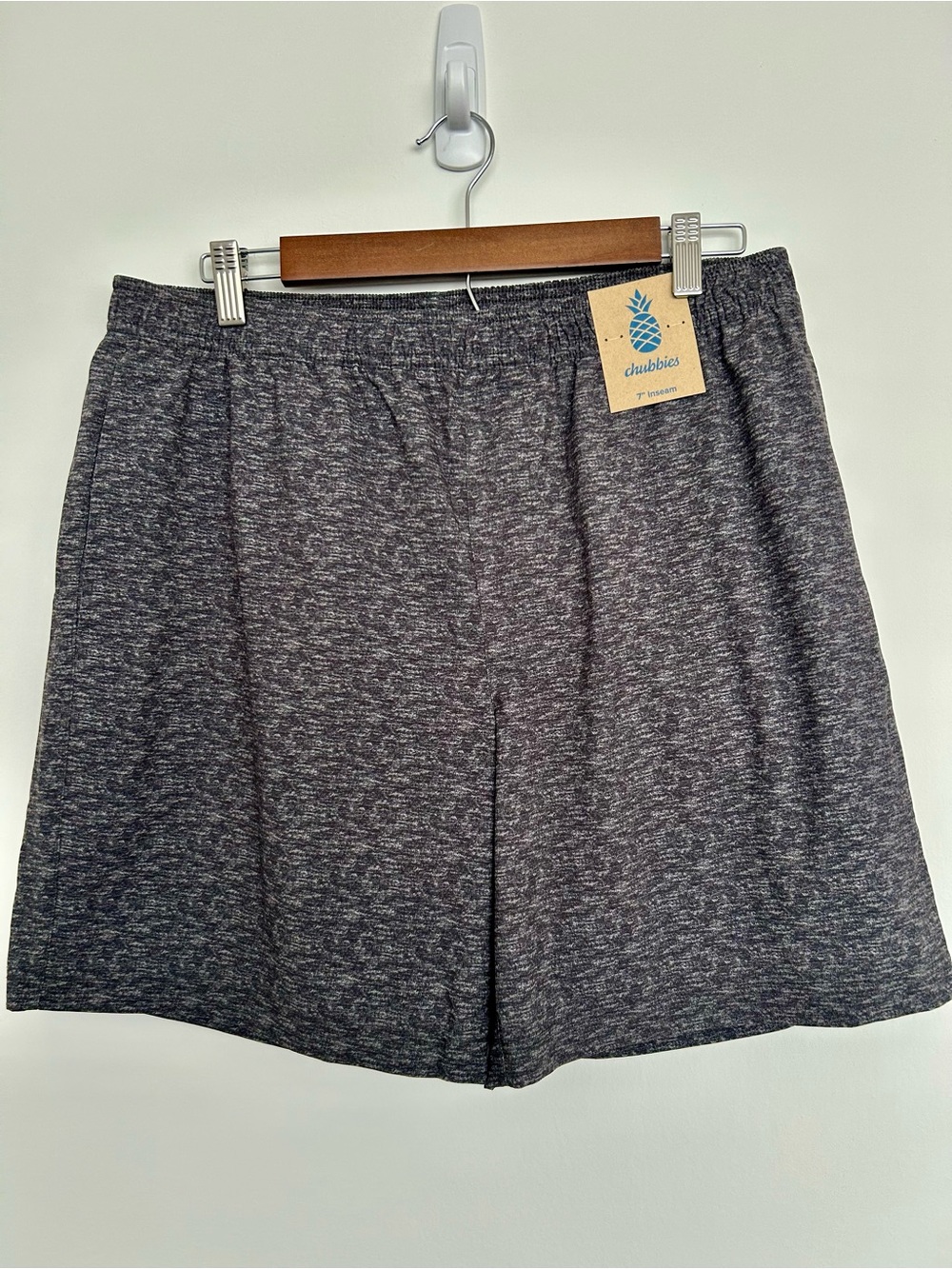 NWT Chubbies The Business Executives 7” Athlounger Shorts XL Gray